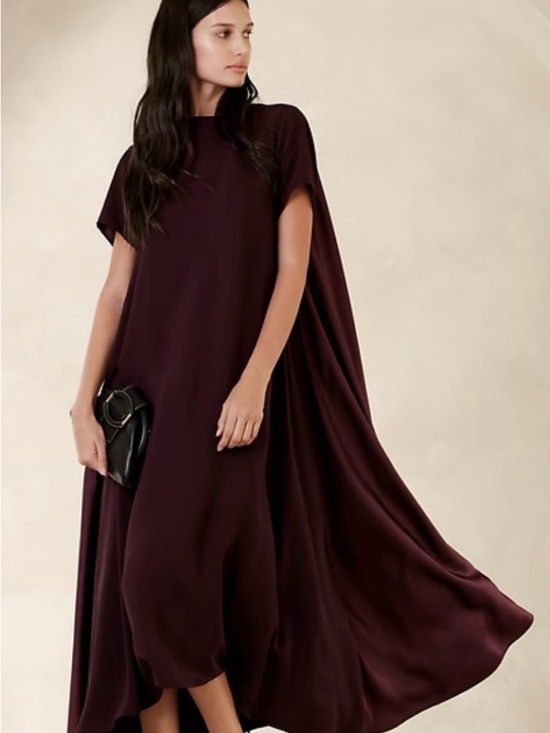 Banana Republic Dresses & Skirts - Banana Republic Aurelia Crepe & Satin Maxi Dress